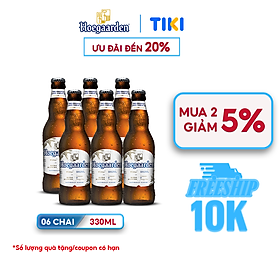 Lốc 6 Chai Bia Hoegaarden White (330ml/ chai) 