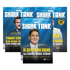 Combo 3 Cuốn Huấn Luyện Kinh Doanh Cùng America Shark Tank Tặng kèm Bút