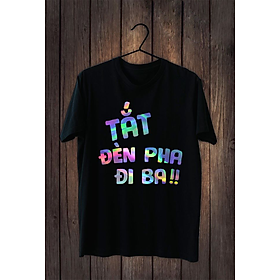 Áo Thun Nữ Phản Quang 7 Màu In Tắt Đèn Pha Đi Ba, Áo Uninsex, Size rộng, Size lớn, Size Nhỏ, Tay ngắn, Cổ Tròn, Áo nữ size lớn, Có Áo Thun Size 2XL, 3XL, 4XL, XXL, XXXL, XXXXL