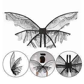 Fairy Wing Costume Fancy Dress Cherub Cosplay Angel Cosplay Elf Party Favor Bat Wing for Photo Prop Halloween Birthday Masquerade Kids Women