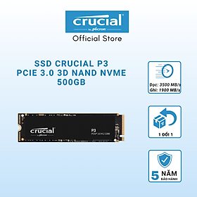 Mua SSD CRUCIAL P3 Gen 3 NVMe 500GB - CT500P3SSD8 - HÀNG CHÍNH HÃNG