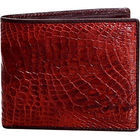 Ví Nam Da Cá Sấu Huy Hoàng HT2220 (12.5 x 10 cm) - Nâu Đất