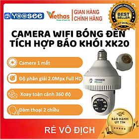 Mua Camera WiFi Bóng Đèn Tích Hợp Báo Khói Yoosee XK20 Full HD 1080P - Xoay 360 độ  Ban đêm có màu - Hàng Chính Hãng
