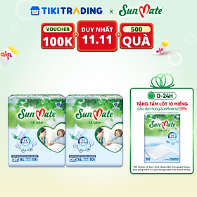 Combo 2 Tã Dán Người Lớn SunMate G2 Size XL10 (10 Miếng)