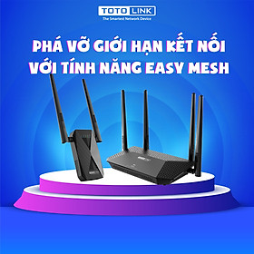 Mua Combo EX1200T_V2 - Bộ mở rộng sóng Wi-Fi băng tần kép AC1200 và X2000R - Router Wi-Fi 6 băng tần kép Gigabit AX1500 Hàng chính hãng Totolink