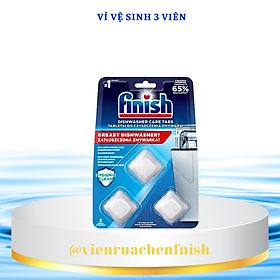 Viên vệ sinh máy rửa bát finish vỉ 4 viên - hanoimart