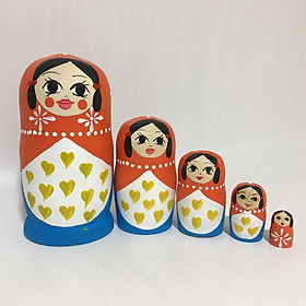 Cute Strawberry Girl Wooden Nesting Dolls Matryoshka   Kids Gifts
