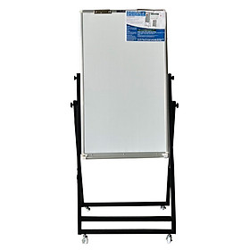 Bảng Flipchart sơn tĩnh điện màu đen 60x100cm-Mặt bảng trắng không ô ly-bảng giá rẻ BAVICO 