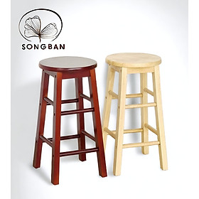 Mua Ghế Gỗ Mặt Tròn Cao 60cm Nhiều Màu Gia Công Tỉ Mỉ  Chất Gỗ Dày - Hàng VN Xuất Khẩu