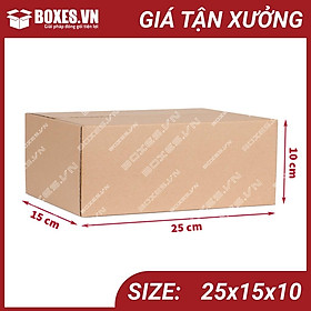 Mua 25x15x10 Combo 50 hộp Carton đóng gói hàng giá tại xưởng