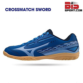 Giày Bóng Bàn Mizuno Crossmatch Sword Hàng Chính Hãng - Xanh Dạ Quang - Giày Cực Êm , Siêu Bám Sàn , Siêu Bền