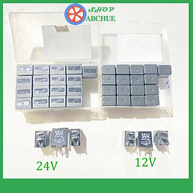 Hộp 20 Rơ Le điều hòa 4 Chân 12V 40A hoặc 24V 40A Màu Đen