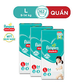Combo 3 Tã Quần Pampers Giữ Dáng Mới Gói Đại M60/L54/XXL44/XL48
