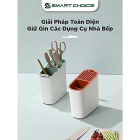 Giá Đựng Đũa Thìa Nhà Bếp SMARTCHOICE 4 Màu Hiện Đại- Chất Liệu PP Cao Cấp Chống Gỉ SCG-PK095