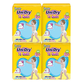 Combo 4 Tã Quần Unidry Ultra Jumbo XL62 (62 Miếng)