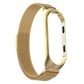 For Xiaomi Band 3 4 Smart Bracelet Watch Band Strap Metal Wrist Black