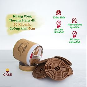 Mua Nhang Vòng Trầm Hương An Nhiên Thượng Hạng 4H  Hương Nhang Sạch Tự Nhiên  Xông Nhà  Thơm Phòng  Tẩy Uế  V4HTH- Hộp 50 Vòng