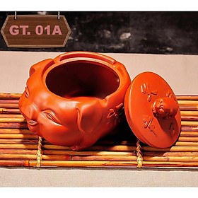 Mua Gạt Tàn Gốm Tử Sa Chú Heo Xinh Xắn Màu Nâu Đỏ