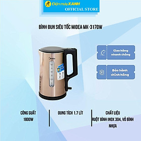 Mua Bình đun siêu tốc Midea MK-317DW - Hàng Chính Hãng