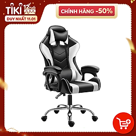 Ghế gaming cao cấp dành cho game thủ BG model mới E02-S WHITE (hàng nhập khẩu) Ghế Gaming Cao Cấp Dành Cho Game Thủ Bg Model Mới E02-S White (Hàng Nhập Khẩu)