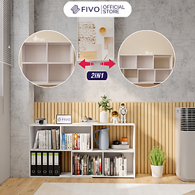 Kệ Sách Gỗ Cho Bé Nhiều Ngăn FIVO FB72, Nội Thất Thông Minh, Màu Sắc Đa Dạng Phù Hợp Cho Cả Bé Trai Và Bé Gái - 2 Tầng