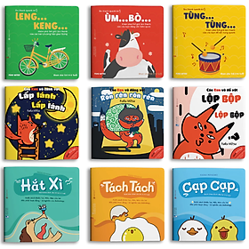 Bộ Sách Ehon 9 Cuốn Âm Thanh Quanh bé - Âm Thanh Cáo Ken - Thật Bất Ngờ - Dành Cho Bé Từ 0 Đến 6 Tuổi - Ken Honda