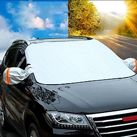 Hình ảnh Review Tấm che nắng kính lái xe hơi, bạt chắn nắng cách nhiệt cho ô tô - Hàng Chính Hãng