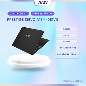 MSI Laptop Văn phòng Cao cấp Prestige 13Evo A13M-081VN|i7-1360P|Iris Xe|DDR5 16GB|1TB|13.3"WUXGA,60Hz, 100% [Hàng chính hãng]