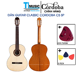 Mua Đàn Guitar Classic Chuyên Nghiệp Cordoba C5-SP Thương Hiệu Tây Ban Nha ( Tặng Kèm Pick Holder và 3 Pick ) - Hàng Chính Hãng