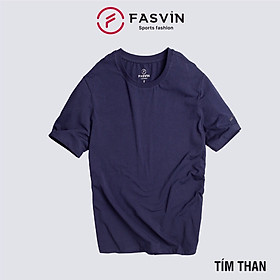  Áo thun nam Fasvin TS20218.HN ngắn tay không cổ vải cotton