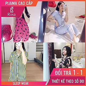- Album Set Pijama Lụa Satin Ngắn Tay 1