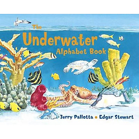 Sách - The Underwater Alphabet Book by Jerry Pallotta (US edition, paperback)