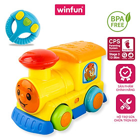 Đồ chơi đầu tàu hỏa điều khiển từ xa có đèn nhạc Winfun 1156 cho bé