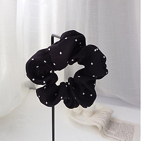 Dây buộc tóc Scrunchies Chiffon chấm bi HD47