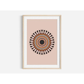Tranh treo tường | Tranh nghệ thuật trừu tượng - Mandala Print,Aztec Print,Boho Wall Art, Modern Wall Art 006