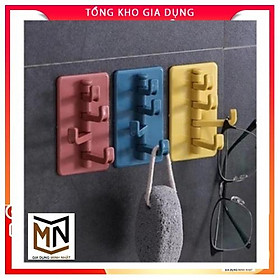 Mua Móc treo đồ dán tường đa 4 nhánh xoay 180 độ - Móc treo chìa khóa  vật dụng