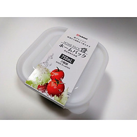 Bộ 2 sản phẩm hộp nhựa cao cấp đựng thực phẩm an toàn, tiện lợi dung tích 750ml - Hàng nội địa Nhật Bản