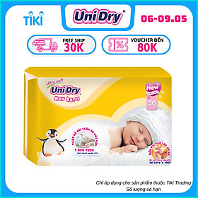Tã Dán Sơ Sinh UniDry NB36 (36 Miếng)