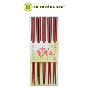 Mua Bộ 05 Đôi Đũa Sơn Trà Tiện Đầu Thủ Công Mỹ Nghệ - Đồ Gỗ Gia Dụng Thương Hiệu Trường Sơn