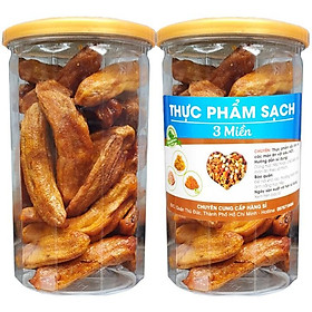 CHUỐI SẤY DẺO ĐÀ LẠT NGUYÊN TRÁI VỊ NGỌT TỰ NHIÊN - HŨ 500G