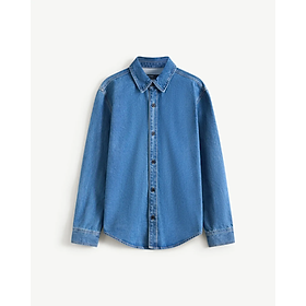 Áo denim nam. Fitted - ROUTINE 10F25DSH002