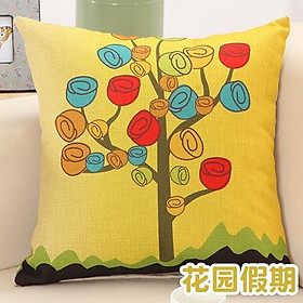Mua Gối Tựa lưng  gối Sofa Gối Trang Trí Hình Cây Xanh Vải Bố Dày Dặn Cao Cấp