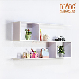 Mua kệ sách treo tường chữ S 2 tầng KS11