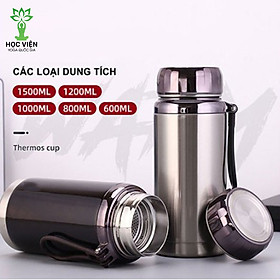 Bình Giữ Nhiệt Kim Cương 1000ml và 1200Ml Inox 304- Học Viện Yoga QG