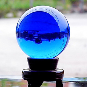 Quả Cầu Phong Thủy Xanh Dương - Xoay Chuyển Vận Thế - Thập Toàn Thập Mỹ - Tặng Kèm Đế