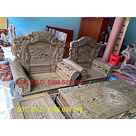 Bản ghế phòng khách bộ khổng tử mun đuôi công