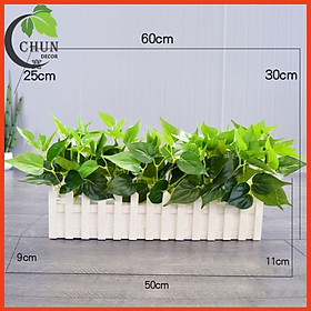 Mua Giỏ Hoa Lụa  Hàng Rào Hoa 50cm Trang Trí Ban Công  Chân Tường  Cửa Sổ  Kệ Tủ