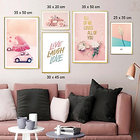 Mua Tranh canvas bộ 5 trang trí phòng khách - Tranh canvas hiện đại