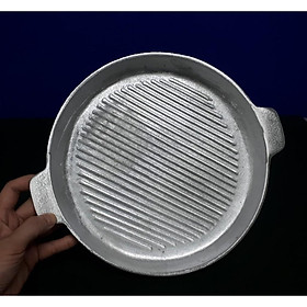 Mua Chảo gang nướng thịt  nướng thức ăn  làm Bit têt đk 27cm sâu kẻ