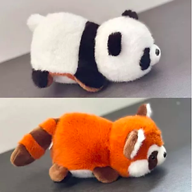 Thú nhồi bông capybara biến hình hai mặt cute - Size từ 38 đến 55cm - Quà tặng gấu bông panda, capybara lộn hai mặt 2in1